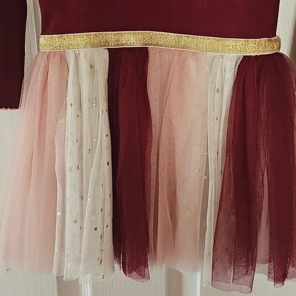 Bonnie Baby Red and Gold Dance Costume - Picture 8 of 9